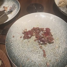 Wagyu beef tartar (So sorry for the horrendous half eaten photo but hey at least you know it's good) Wagyu beef tartar (So sorry for the horrendous half eaten photo but hey at least you know it's good)