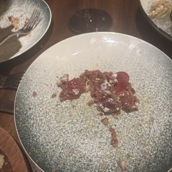 Highlands - Wagyu beef tartar (So sorry for the horrendous half eaten photo but hey at least you know it's good) - New American Near Me - Detroit, Michigan Highlands - Wagyu beef tartar (So sorry for the horrendous half eaten photo but hey at least you know it's good) - New American Near Me - Detroit, Michigan