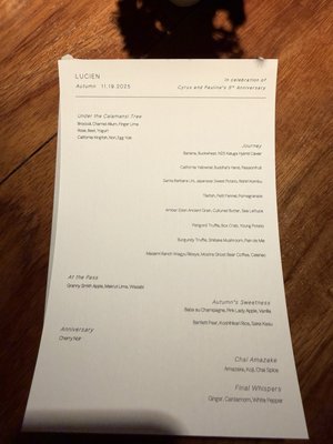 Menu photo 6 Lucien La Jolla, CA Menu photo 6 Lucien La Jolla, CA