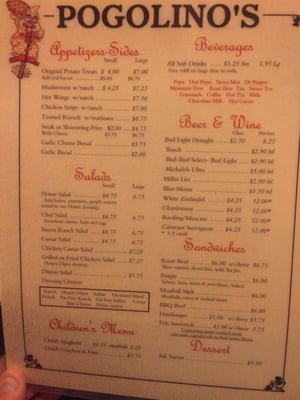 Menu photo 4 Pogolino's Pizza Place Festus, MO