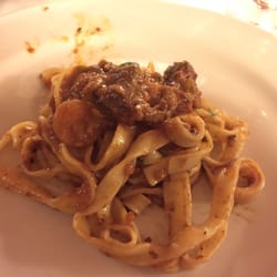 Craf da Banana - Tagliatelle al Cinghiale. (Wild boar) We shared, so this was my bite of pasta.