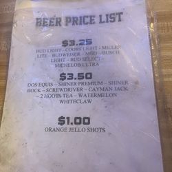 Leesure Lanes - Beer prices