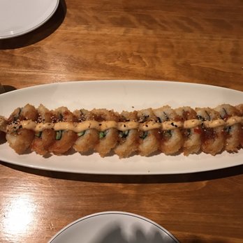 Aha Sushi - Tempura veggie roll- surprisingly large!! - Sushi Bars Near Me - Lawrenceville, Georgia
