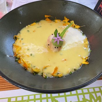 Flora's Field Kitchen - Chilled corn soup - Pizza Near Me - Ánimas Bajas, BCS Flora's Field Kitchen - Chilled corn soup - Pizza Near Me - Ánimas Bajas, BCS