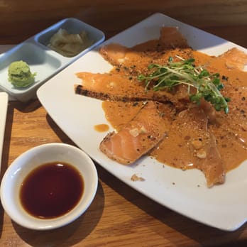 Fire Fish Sushi and More - Salmon Carpacio!! Omg it so tasty and fresh - Sushi Bars Near Me - Temecula, California Fire Fish Sushi and More - Salmon Carpacio!! Omg it so tasty and fresh - Sushi Bars Near Me - Temecula, California