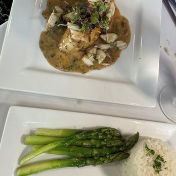 Schnitzel Haus - Chilean Seabass with lump Crab - German Near Me - Hobe Sound, Florida Schnitzel Haus - Chilean Seabass with lump Crab - German Near Me - Hobe Sound, Florida