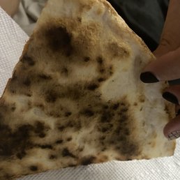 Black bottom of pizza Black bottom of pizza
