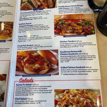 Country Pride - a menu for a restaurant - Salad Near Me - Burns, Wyoming