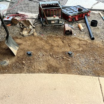 Zippity Split Plumbing, Drain Cleaning, and Sewer Repair - Installation of double two way clean out complete and hole filled in with dirt. - Plumbing Near Me - Tempe, Arizona