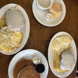Chicken fried steak breakfast meal Chicken fried steak breakfast meal