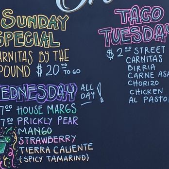 Tequila Jalisco - Specials by day - Mexican Near Me - Arvada, Colorado Tequila Jalisco - Specials by day - Mexican Near Me - Arvada, Colorado
