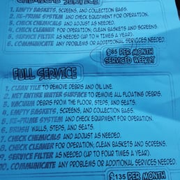 Pool service flyer