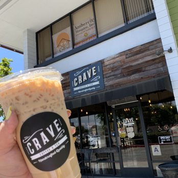 Crave Coffee & Tea - Iced Flavored Latte (vanilla) - Coffee & Tea Near Me - Riverside, California