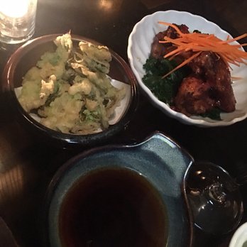 Sushi Roku - Truffle Sea Salt Brussel Sprouts & Roku's Chicken Wings - Sushi Bars Near Me - Pasadena, California