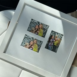 I got some photos we took at Tom's One Hour Photo framed. They turned out exactly how I wanted.