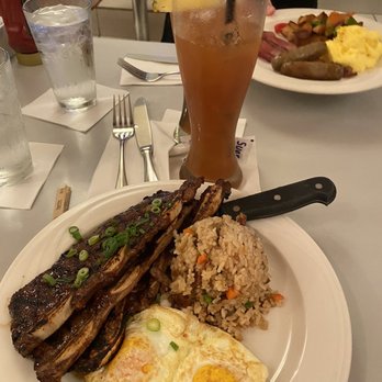 M.A.C. 24/7 - Short ribs with Tutu's Fried Rice & Eggs * and Iced Tea or Plantation Iced Tea - American Near Me - Honolulu, Hawaii M.A.C. 24/7 - Short ribs with Tutu's Fried Rice & Eggs * and Iced Tea or Plantation Iced Tea - American Near Me - Honolulu, Hawaii
