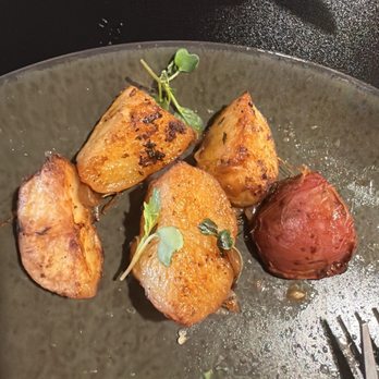 Julien’s - Garden potatoes- I shared. You get alot though for the price. Fresh and very good - Coffee & Tea Near Me - Granby, Connecticut