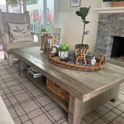Thank you for the prefect rug and coffee table to complete the room.