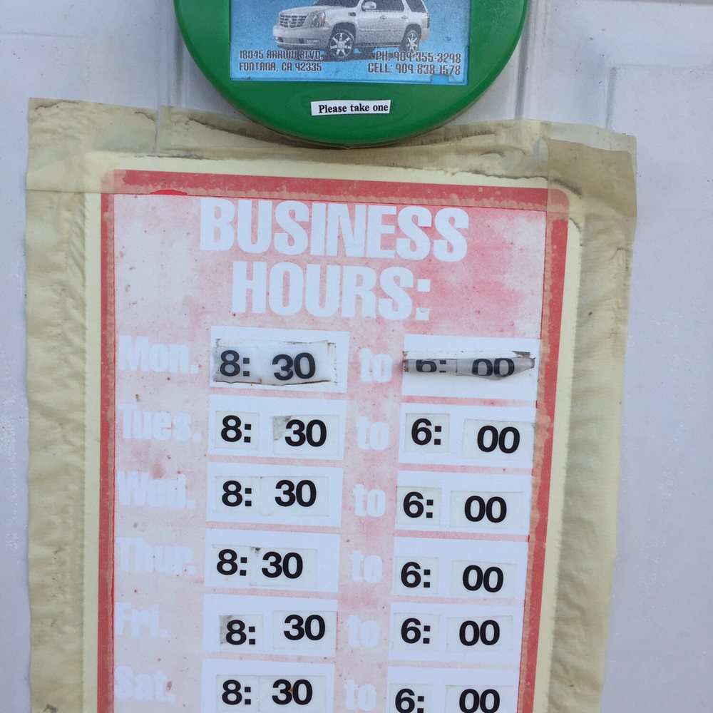 Pro Tint - Business hours - Car Window Tinting Near Me - Fontana, California Pro Tint - Business hours - Car Window Tinting Near Me - Fontana, California