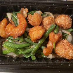 Fortune Wok & Sushi - Mongolian shrimp and scallops