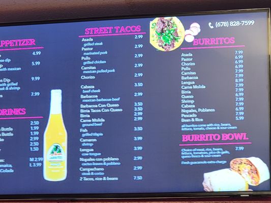 Menu photo 2 Taco's Tacos Buford, GA