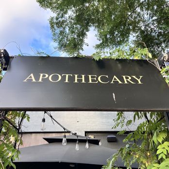 Apothecary - Sign - Cocktail Bars Near Me - Dallas, Texas