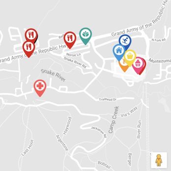 Summit County Mountain Retreats - Summit County Mountain Resorts smart phone app map of River Run Village area for our stay. - Vacation Rentals Near Me - Keystone, Colorado