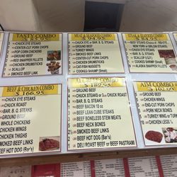Aim Market - Menu