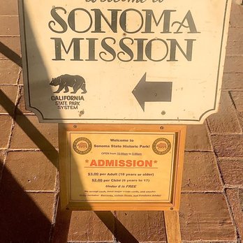 Mission San Francisco Solano - $3 for Adults, $2 for Children and ages 5 and Under are free. Great prices I thought! - Parks Near Me - Sonoma, California Mission San Francisco Solano - $3 for Adults, $2 for Children and ages 5 and Under are free. Great prices I thought! - Parks Near Me - Sonoma, California