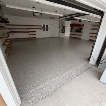 Indian River Concrete Coatings - Garage floor (after) - Flooring Near Me - Sebastian, Florida Indian River Concrete Coatings - Garage floor (after) - Flooring Near Me - Sebastian, Florida
