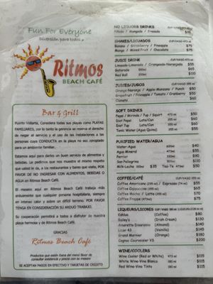 Menu photo 5 Ritmos Beach Café Puerto Vallarta, JAL Menu photo 5 Ritmos Beach Café Puerto Vallarta, JAL