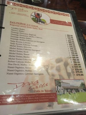 Menu photo 2 Doña Salta Salta, A