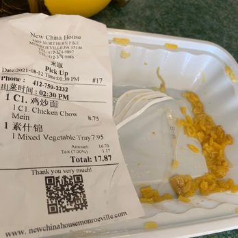 New China House - a plate of macaroni and cheese - Chinese Near Me - Monroeville, Pennsylvania