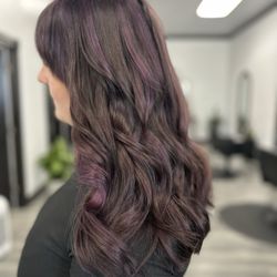 Hair By Lisa Atkins - Low Maintenance Blended Highlights with Violet Tone