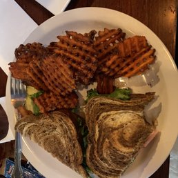Turkey BLT (hold the Turkey) and sweet potato fries