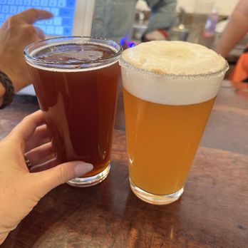 East Regiment Beer Company - Scarecrow and pumpkin I think? Sugar rim. - Brewpubs Near Me - Salem, Massachusetts