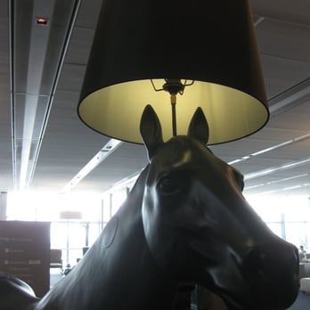 British Airways Galleries First - Weird horse lamp.  Yes, it's lifesized. - Airport Lounges Near Me - London, XGL