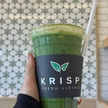 KRISP Fresh Living - Signature matcha w/ oat milk - Coffee & Tea Near Me - Irvine, California KRISP Fresh Living - Signature matcha w/ oat milk - Coffee & Tea Near Me - Irvine, California