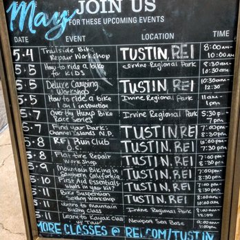 REI - May 2019 events listing - Bikes Near Me - Tustin, California REI - May 2019 events listing - Bikes Near Me - Tustin, California