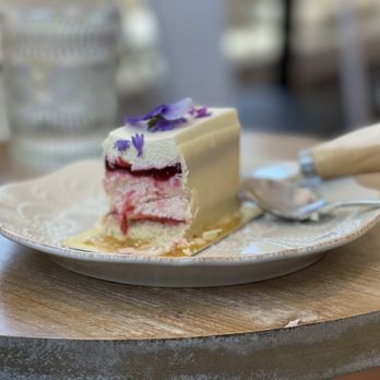 Fleur Sauvage Chocolates - Vanilla cake with plum mousse and plum jam. So delicious - Chocolatiers & Shops Near Me - Windsor, California Fleur Sauvage Chocolates - Vanilla cake with plum mousse and plum jam. So delicious - Chocolatiers & Shops Near Me - Windsor, California