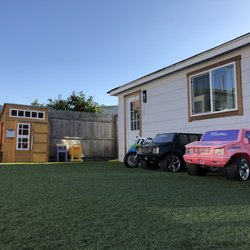 Tiny Footprints Childcare - Another partial view of our backyard with newly installed artificial grass