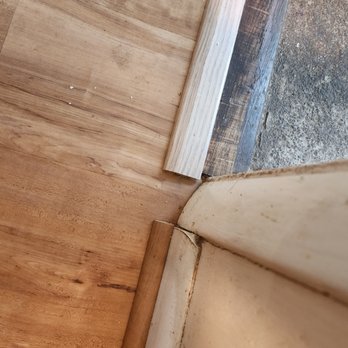 Empire Today - threshold next to threshold and no clue how to trim absolute trash work - Carpet Installation Near Me