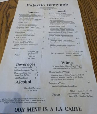 Menu photo 5 Pajarito Brewpub and Grill Los Alamos, NM Menu photo 5 Pajarito Brewpub and Grill Los Alamos, NM