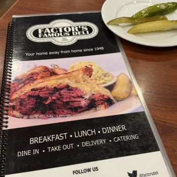 Factor's Famous Deli - Menu - Delis Near Me - Los Angeles, California Factor's Famous Deli - Menu - Delis Near Me - Los Angeles, California