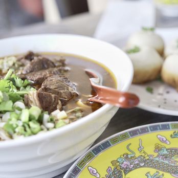 Special Noodle - Beef noodle soup, pan flied dumpling(shen jian bao) - Chinese Near Me - Newark, California Special Noodle - Beef noodle soup, pan flied dumpling(shen jian bao) - Chinese Near Me - Newark, California