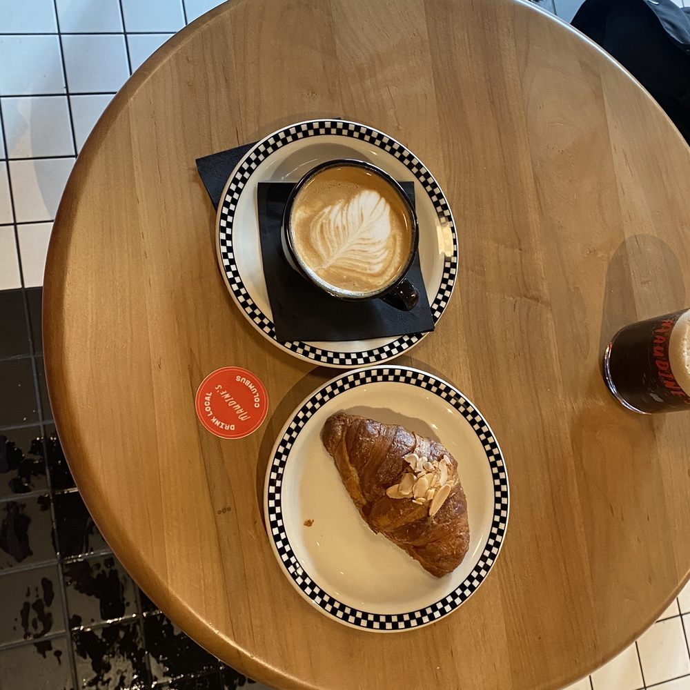 Maudine's - Cap with cashew milk & almond croissant - Bakeries Near Me - Columbus, Ohio