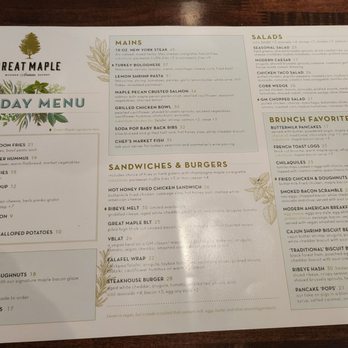 Great Maple - Menu - Breakfast & Brunch Near Me - Anaheim, California
