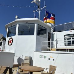 Croisières AML - A topside table setting,