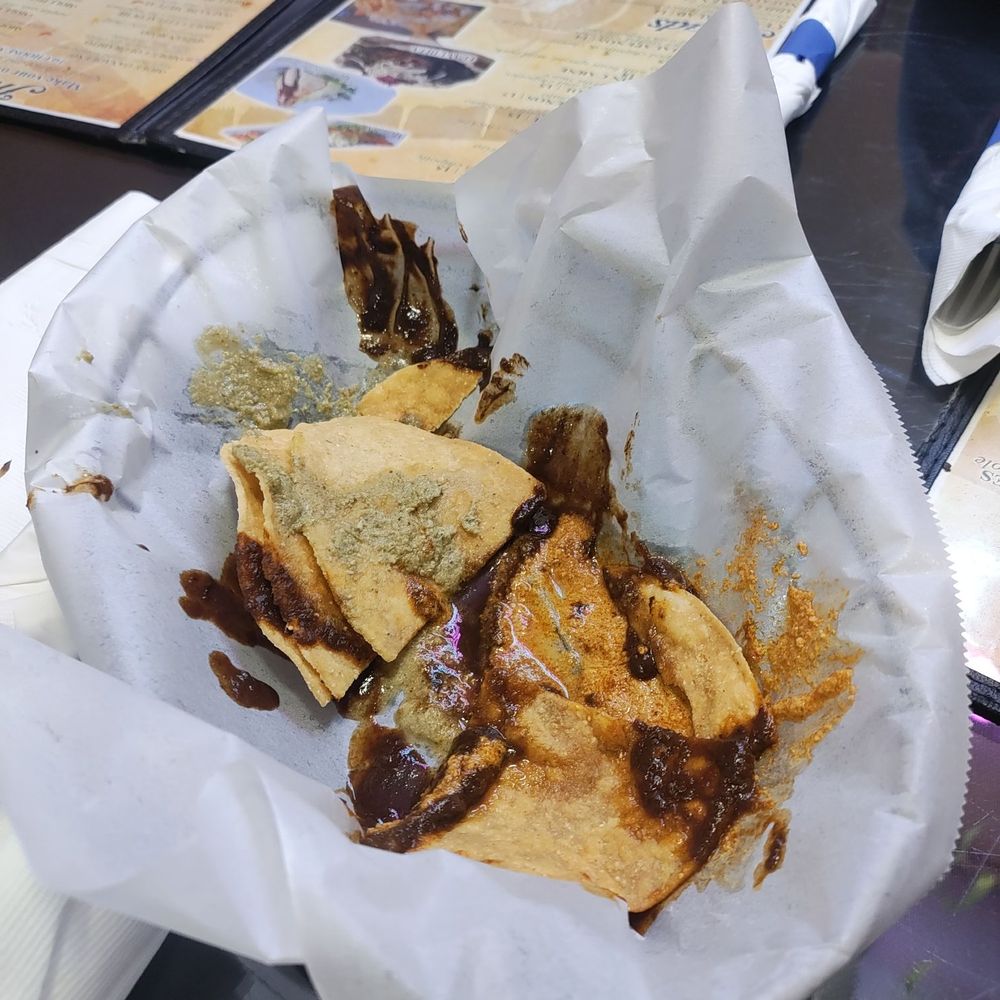 Rocio's Mexican Kitchen - Chips with an assortment of mole sauce - Mexican Near Me - Bell Gardens, California Rocio's Mexican Kitchen - Chips with an assortment of mole sauce - Mexican Near Me - Bell Gardens, California