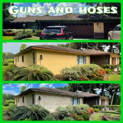 Guns And Hoses Pressure Washing - Before and after vine removal brought back 30 of paint